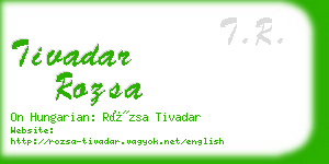tivadar rozsa business card